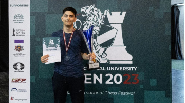 «RTU Open 2023» uzvar astoņpadsmitgadīgs šaha meistars no Norvēģijas Elham Abdrlauf
