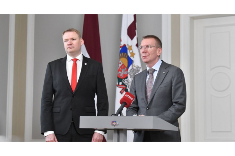 Valsts prezidenta Edgara Rinkēviča un Saeimas priekšsēdētāja Edvarda Smiltēna tikšanās