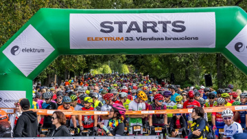Krāšņi, patriotiski un sportiski aizvadīts “Elektrum” Vienības brauciens