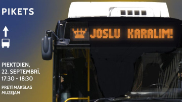 “Joslu karalim!” — Apvienība “Pilsēta cilvēkiem” pieprasa joslu sabiedriskajam transportam K. Valdemāra ielā