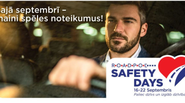 Rīt visā valstī sāksies akcija “ROADPOL drošības dienas”!