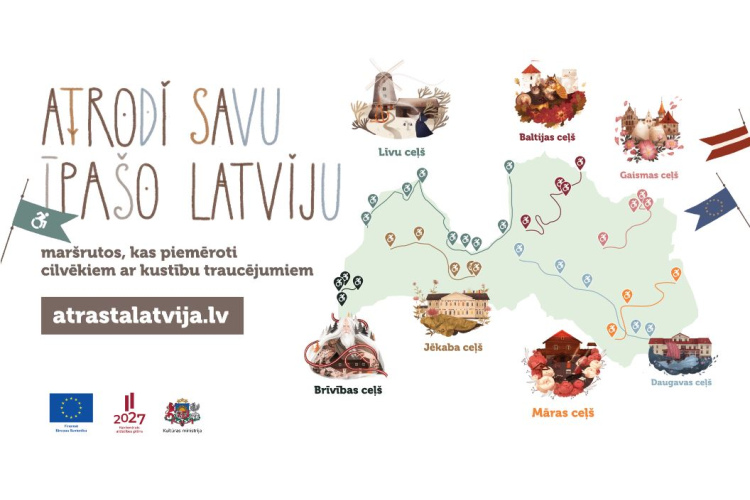 Brīvdienu ceļvedis. Iepazīsti kultūras un dabas mantojuma objektus, kas pieejami cilvēkiem ar kustību traucējumiem