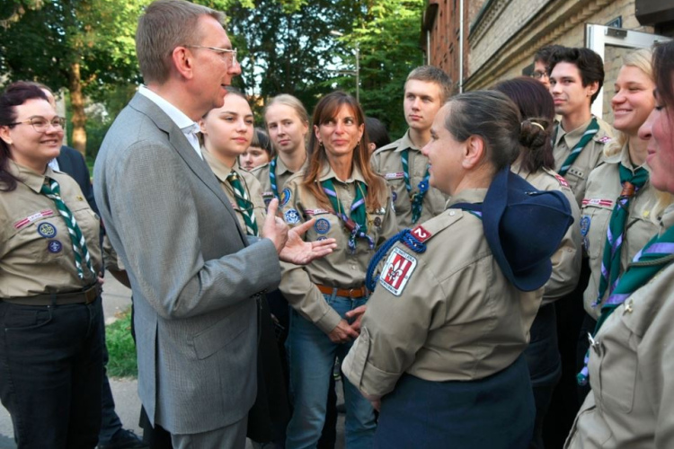 Valsts prezidents atsaucas Latvijas Skautu un gaidu centrālās organizācijas aicinājumam