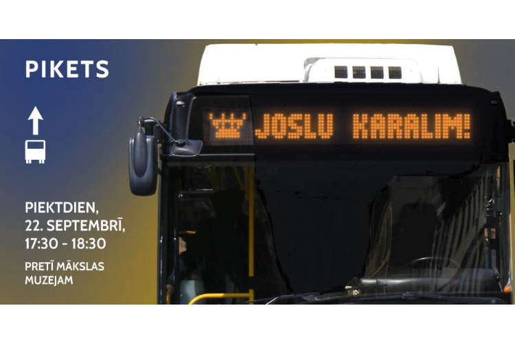 “Joslu karalim!” — Apvienība “Pilsēta cilvēkiem” pieprasa joslu sabiedriskajam transportam K. Valdemāra ielā