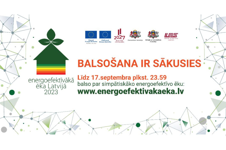 Aicinām balsot par simpātiskāko energoefektīvāko ēku