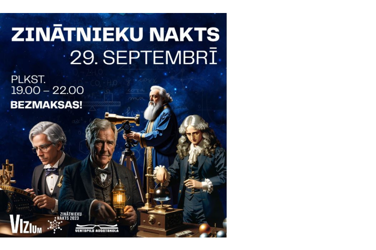 Ventspils zinātnes centrs VIZIUM Zinātnieku naktī aicina radošā veidā iepazīt izgudrotājus un zinātniekus