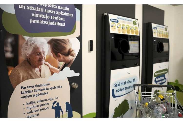 “Lidl” klienti labdarībai ziedojuši 240 000 taras depozīta vienību jeb 24 000 eiro