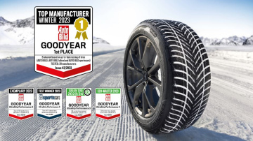 Goodyear atzīts par 2023. gada labāko automobiļu ziemas riepu ražotāju