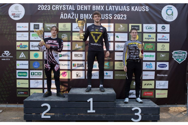“Crystal Dent” BMX LK kopvērtējumā Pro Open grupā triumfē Treimanis
