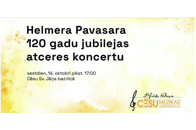 Cēsīs notiks Helmera Pavasara 120 gadu jubilejas atceres koncerts