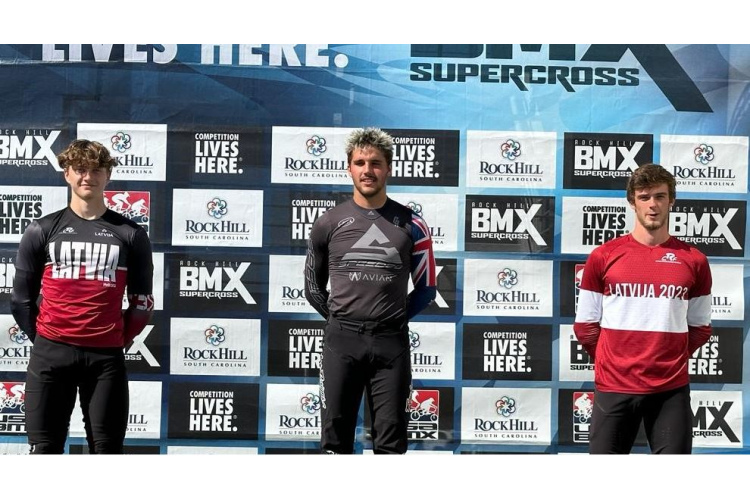 Latvijas BMX braucējiem panākumi ASV čempionāta sacensībās Rokhilā