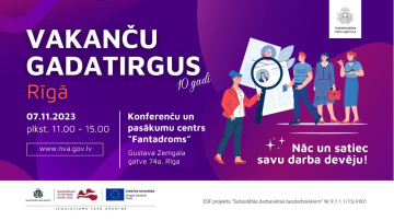 7. novembrī Rīgā norisināsies NVA Vakanču gadatirgus