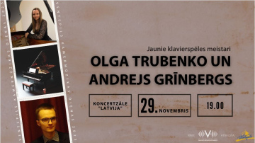 Ventspils kamermūzikas dienas – jaunie klavierspēles meistari Olga Trubenko & Andrejs Grīnbergs