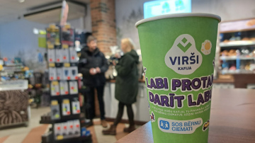 Par katru nopirkto kafiju “Virši” ziedos 3 centus SOS Bērnu ciematiem