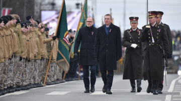 Valsts prezidenta Edgara Rinkēviča uzruna Nacionālo bruņoto spēku, Iekšlietu ministrijas vienību un ārvalstu vienību ...