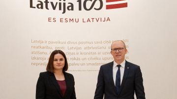 Valsts sekretārs A. Pelšs pauž Latvijas atbalstu Baltkrievijas opozīcijai cīņā par brīvu un demokrātisku Baltkrieviju