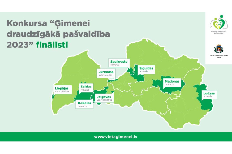 Noskaidroti “Ģimenei draudzīgākā pašvaldība 2023” finālisti
