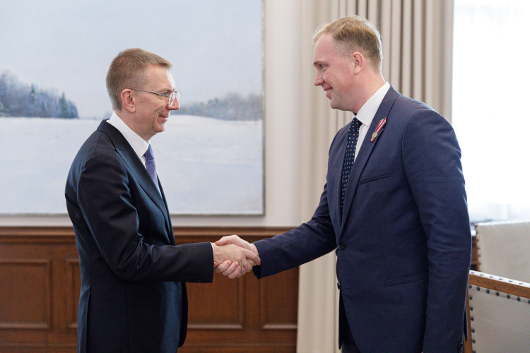 Valsts prezidents ar ekonomikas ministru pārrunā inovāciju un ārvalstu investīciju piesaistes jautājumus