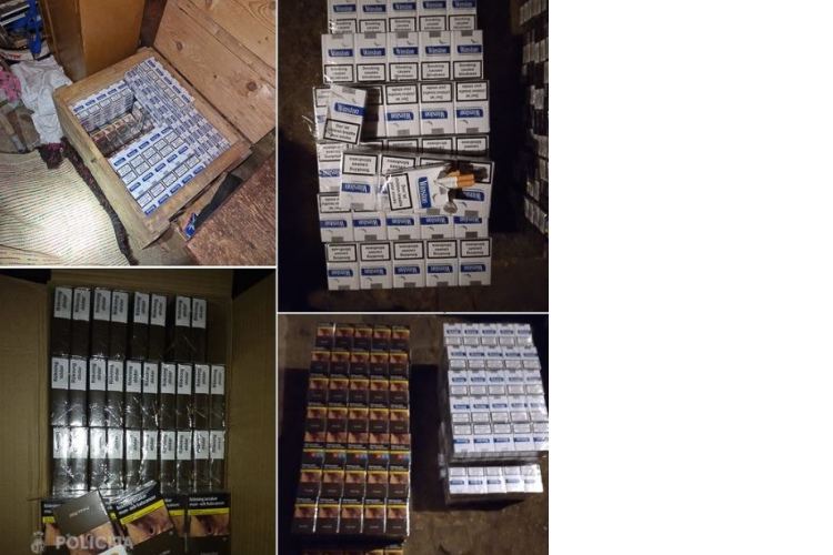 Valsts policija Saldus novadā no nelegālās aprites izņem vairāk nekā 78 tūkstošus cigarešu
