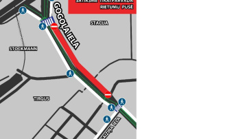 Tiks mainīta satiksmes organizācija Gogoļa ielā