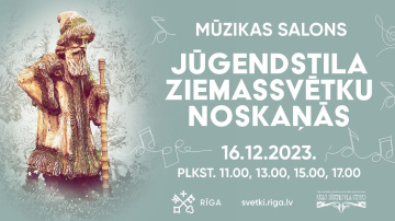Muzejs “Rīgas Jūgendstila centrs” aicina uz mūzikas salonu “Jūgendstila Ziemassvētku noskaņās”