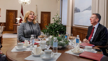 FOTO/VIDEO: Valsts prezidenta Edgara Rinkēviča un Ministru prezidentes Evikas Siliņas preses konference