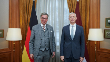 Ārlietu ministrs ar Vācijas vēstnieku pārrunā sadarbību ekonomikā