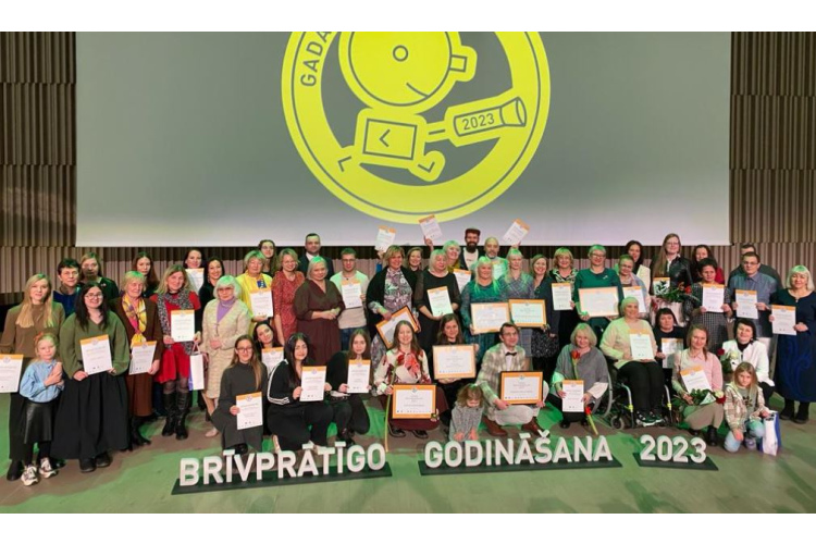 Brīvprātīgo godināšanā “Gada brīvprātīgais 2023” godināti brīvprātīgā darba veicēji