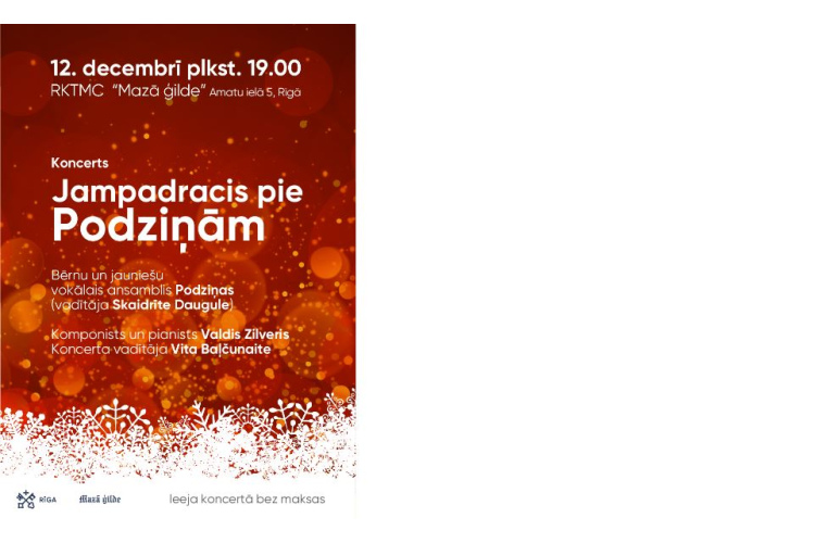 Ziemassvētku koncerts “Jampadracis pie “Podziņām””