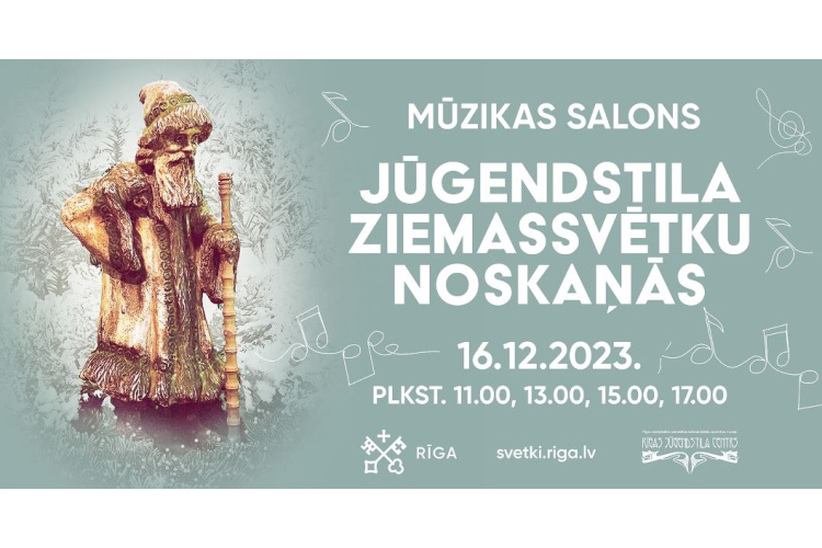 Muzejs “Rīgas Jūgendstila centrs” aicina uz mūzikas salonu “Jūgendstila Ziemassvētku noskaņās”