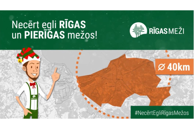 RĪGAS MEŽI aicina: necērt Ziemassvētku eglīti Rīgas un Pierīgas mežos, bet atpūties tajos un baudi ziemu!