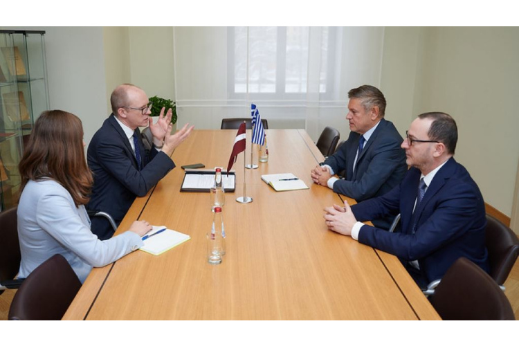 Valsts sekretārs Andris Pelšs tiekas ar nākamo Grieķijas vēstnieku