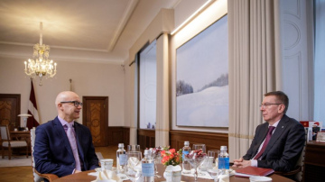 Edgars Rinkēvičs pārrunā Valsts kontroles darbības prioritātes 2024. gadam