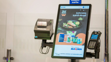 “Maxima” veikalos uzsāk jaunās paaudzes pašapkalpošanās kasu ieviešanu