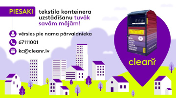 Aicina iedzīvotājus bez maksas pieteikt tekstila konteineru uzstādīšanu