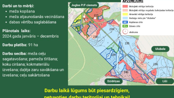 RĪGAS MEŽI plāno meža kopšanas un mežaudzes atjaunošanos veicinošus darbus Stopiņu pagastā, starp Dzidriņām, Līčiem un “