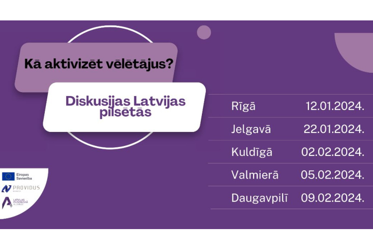 Kā aktivizēt vēlētājus Eiropas Parlamenta vēlēšanām? Diskusijas piecās Latvijas pilsētās