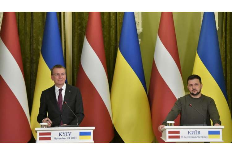 Valsts prezidents Edgars Rinkēvičs Rīgas pilī tiksies ar Ukrainas prezidentu Volodimiru Zelenski