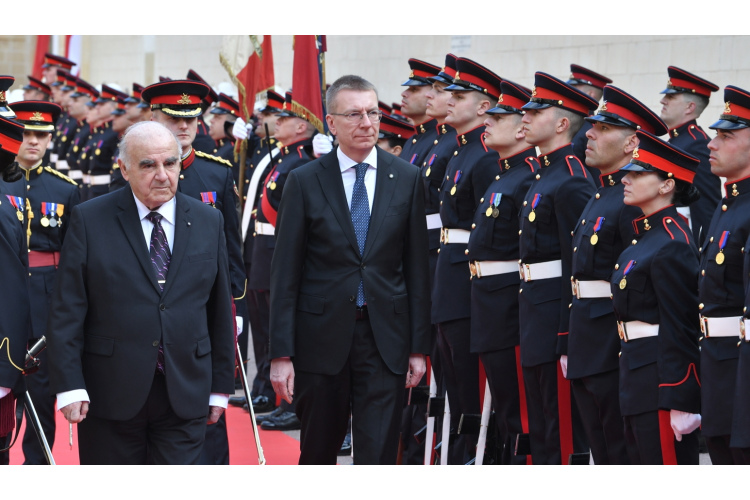 Valsts prezidents: Latvija ir ieinteresēta ar Maltas Republiku paplašināt sadarbību visos līmeņos