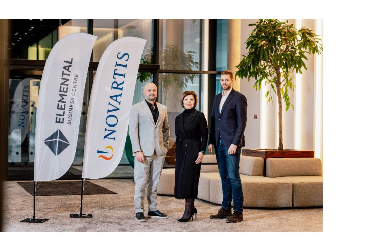 “Elemental Business Centre” parakstījis biroja nomas līgumu ar “Novartis Baltics”