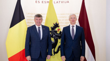 Ārlietu ministrs: Latvija ir ieinteresēta īstenot projektus Ukrainas atjaunošanai kopīgi ar Flandrijas reģiona partnerie