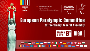 Eiropas Paralimpiskās komitejas ārkārtas Ģenerālajā Asamblejā centīsies panākt lēmumu par liegumu Krievijas un Baltk...
