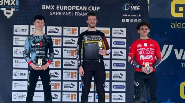 Langmanis vējainos apstākļos izcīna skaistu uzvaru UEC BMX Eiropas kausa ievadā