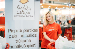 Pārtikas bankas Paēdušai Latvijai un Rimi akcijā piepildītas vairāk nekā 5600 pārtikas pakas