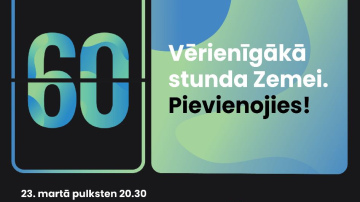 Sestdien pasaule apvienosies Zemes stundā