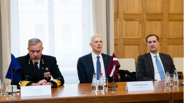 Ārlietu ministrs sarunā ar NATO Militārās komitejas priekšsēdētāju uzsver NATO atturēšanas un aizsardzības spēju ....