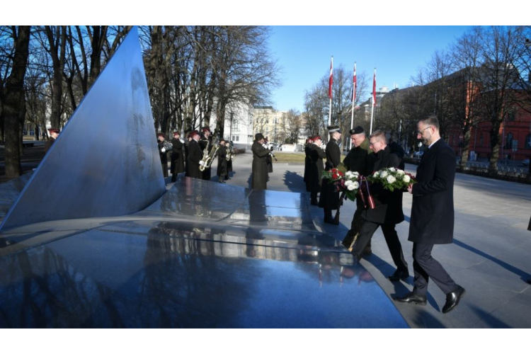 FOTO: Valsts prezidenta Edgara Rinkēviča dalība pulkveža Oskara Kalpaka piemiņas pasākumā