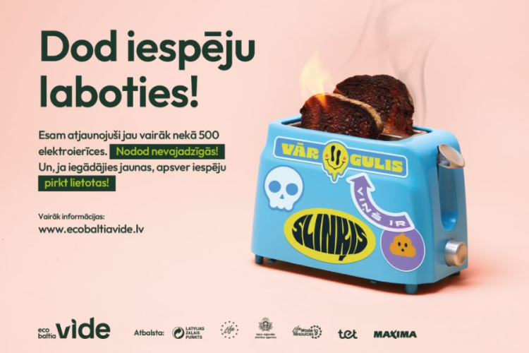 Lietota tehnika nav atkritumi, laiks mainīt sabiedrības domāšanu