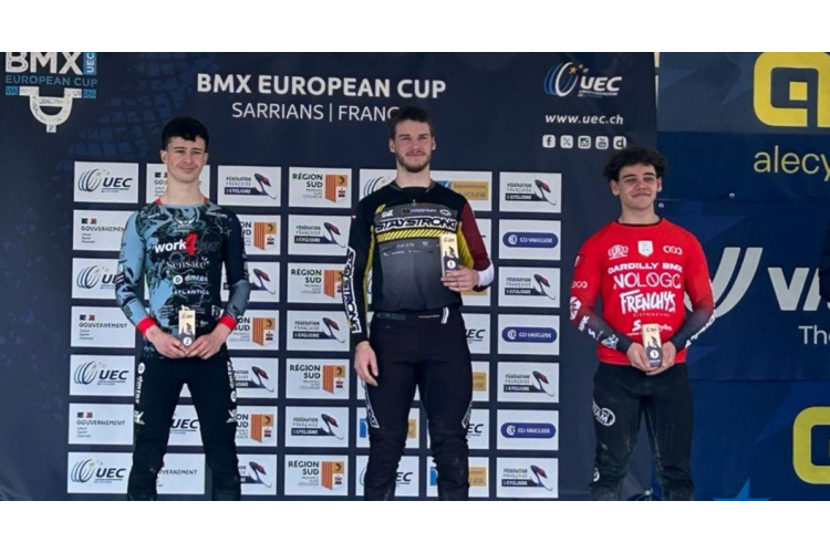 Langmanis vējainos apstākļos izcīna skaistu uzvaru UEC BMX Eiropas kausa ievadā