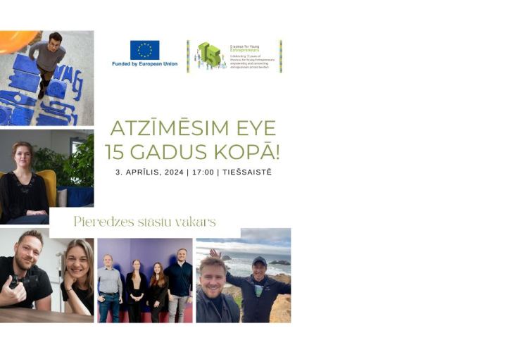 Erasmus Jaunajiem Uzņēmējiem atzīmē 15 gadu jubileju un aicina pieteikties tiešsaistes semināram